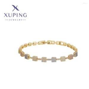 Pulseiras de link xuping jóias da moda requintada elegante e elegante Bracelete feminina CLASSICOS DE CLASSICOS DO CLASSICOS DE CLASSICOS X000762060