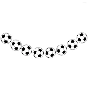 Party Decoration Football Sports Theme Banner Garlands Happy Birthday Decor Kids Boy Girl Soccer Pull Flag School Sport