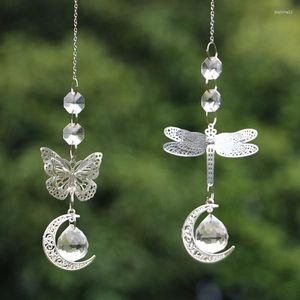 Dekoracyjne figurki 20 mm ręcznie robione motyl kryształowy pryzmat tęczowy twórca wiszący Suncatcher Dekoracja domu