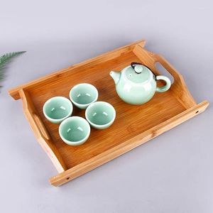 Tee Tabletts Rechteckige Holzpalettenblock Farb