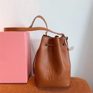 Designer Bucket Bag Women Crossbody Bag Luxury Shoulder Bag Canvas Leather Purses DrawString Handväskor Märke Bokstav kors kroppspåsar