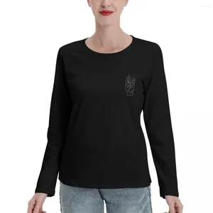 Женские Polos White Life 2 с длинным рукавом футболка графическая футболка черная спортивная фанат эстетическая одежда Женская мода