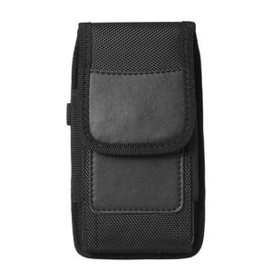 Business Vertical Nylon Belt Clip Holster Pouch Buckle Case Cover For 4.0inch-6.7inch Phone iPhone Samsung Wallet Card Holder