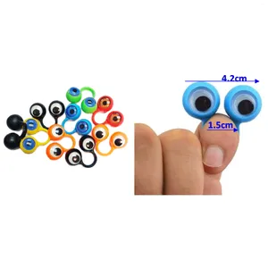 Party Favor 10 PCS Googlies Finger Eye Puppets For Kids Spädbarn Baby Birthday Classroom Game Pinata Toy Prize Home Craft Gift