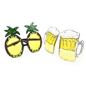 Óculos de sol cerveja amarela Beach Hawaiian Beach Pineapple Glasses Hen Party Fancy Dress Goggles