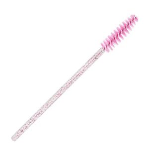 NEW 50 pcs/pack Disposable Nylon Mascara Wand Applicator Crystal Handle Eyelash Brush For Eyelash Extension Makeup Tools