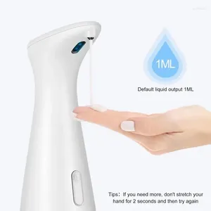 Distributore di sapone liquido aggiornato da 200 ml di lavaggio automatico del sensore di induzione intelligente rondella per bagno