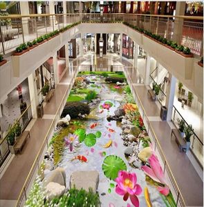 Tapeten PO Tapete Wandboden 3D -Pflanzenblumen wasserdichte Malerei Home Dekoration