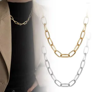 Choker Gold Color Chain Necklace Chokers For Women Geometric Pendant Necklaces Boho Star Heart Coin Maxi Statement Party Jewelry G T5N0