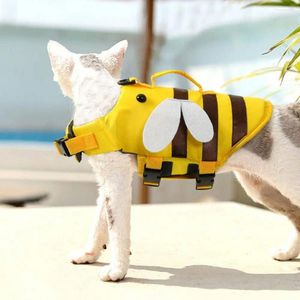 犬アパレル通気性ペットライフジャケットリトルビーソフトベストハーネス調整可能な水泳服屋外