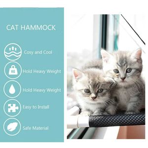 猫のベッド家具猫ハンモックベアーズデッキウィンドウ窓吸引カップホルダー猫スタンドサンバスハンモックキャットスタンドアップ最大10kg22lbs