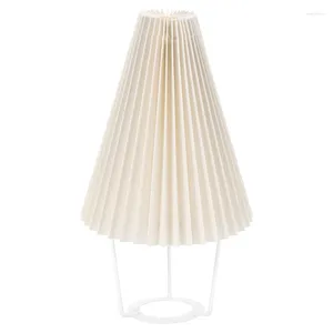 Tischlampen Falten Lampenschirm Lampe Stehen japanischer Stil Falten kreatives Schreibtisch Schatten Schlafzimmer
