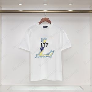 디자이너 louiseviution 남자 셔츠 여자 여자 tshirts와 별 문자 럭셔리 티 프린트 반바지의 옷 그래픽 티 셔츠 352