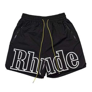 Rhude Short Designer Shorts Rhude Mens Shorts Summer Fashion Beach Men High Quality Street Wear Red Blue Black Purple Pants Mens Beach Pants High Quality 672