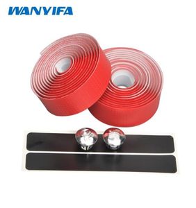 WANYIFA Högkvalitativ cykelväg Bike Sports Cork Eva Carbon Standbar Tejp 2 Bar Plug Bike Hand Bar Tape Bicycle Accessories4599925