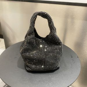 Women Fashion Rhinestone Square Bag Bag Ladies Messenger Bag Designer Pearl Counder Corssbody Facs for Girls Party Cluth Bags