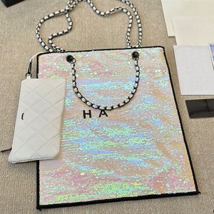 Sequin Shoulder Bag Designer Tote Bags Fashion Beaded Sparkling Handbag Wallet Womens Simple Luxury Shopping Handbags Underarm Crossbody Bag Dinner Clutch Purse