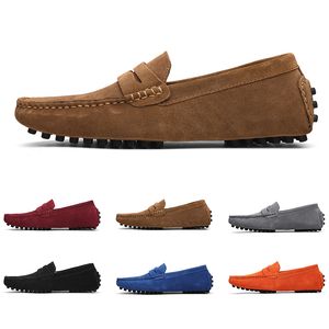 Sapatos casuais gai para homens baixos pretos cinza vermelho azuis laranjas marrom marrom escuro sola plana de solas externas