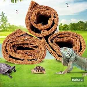 Carpete de répteis de fibra de coco natural de fibra de coco Tartaruga de tartaruga de tartaruga de petrening caixa de criação de lagarto lagarto camaleão 240506