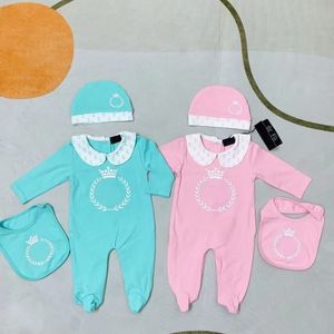 Designer -Marke Baby ROMPERS Kids Overall Luxus Neugeborenen Frühling Herbst Pink Blue Cotton BodySuit Girls Jungen Kinderbody für Babys