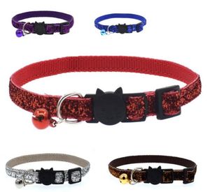 Pet Cat Collar Breakaway Face Facele Gle Fivelelle Bling Nylon Inside4639880