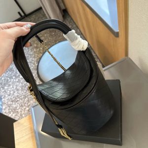 Designer bucket bag Luxury CrossBody shoulder bags for Women leather Cylindrical shape bucket bags classic Drawstring fashion wallet handle purses handbags PRPU