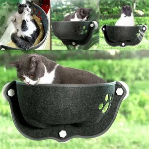 Camas de gato Móveis Cabinete do gato do gato Cabine de janela de gato com fortes xícaras de sucção usadas para aquecer redes de animais em prateleiras de gaiola de gatos