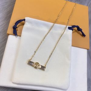 Nya klassiska designsmycken älskar guldhalsbands gåva, julvalentins dagälskare halsbandsmycken