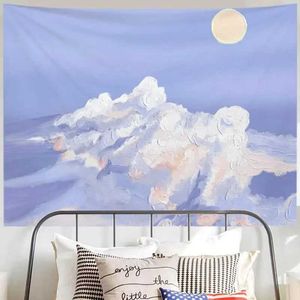 Tapestries Beautiful tapestry wall hanging bedroom decoration oil painting landscape living dormitory