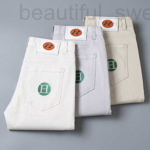 Men's Jeans designer 2023 New Spring/Summer Ten Thousand Embroidered Slim Fit Small Feet NWVS