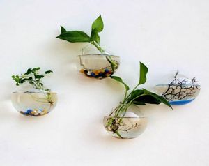 Nowoczesne kreatywne mikro krajobraz DIY mini roślina wisząca szklana ścienna wazon sztuki dekoracja rękodzieła akwarium akwarium pojemnik na akwarium 89999615