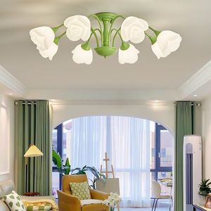 Luzes de teto LED nórdicas para quarto de decoração de sala de estar+hardware de iluminação interna acrílica Plafond LED G9 Lâmpada de teto de lâmpada