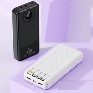 The new 66W comes with a 20000mAh power bank, a large capacity fast charging mobile power supply gift suitable for all phones such as iPhone , Samsung, Xiaomi, Huawei