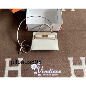 Designer Handtasche Kilys Echtes Leder 7A Bag Mini 2. Generation Pilz weiße OT Mushroo Chevre Ziegenhaut Gold Schnalle