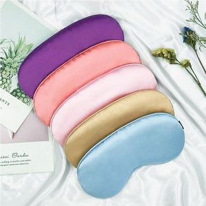 Silk Sleeping Sunblock Eyemask With Bag Portable Travel Sleep Masks Cover Eyepatch Blindbind Eyeshade Relax Eye Patch Shade Light Pad A5x0#