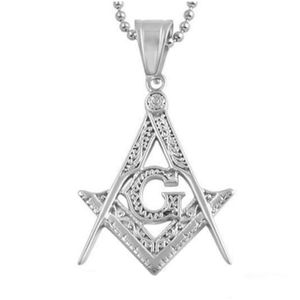Pendant Necklaces Pendant Necklaces 316 Stainless Steel Mason Signet Masonic Necklace Pendants Ag Emblem Charm Jewelry For Men Drop De Dhkrq