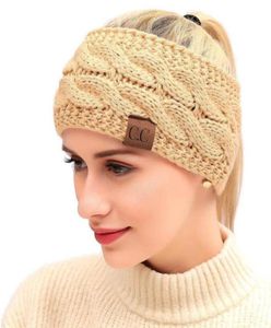 CC Hairband Colorful Knitted Crochet Headband Winter Ear Warmer Elastic Hair Band Wide Hair Accessories 20211323446