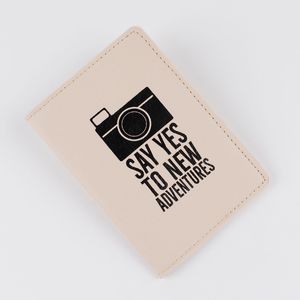 10pcs Card Holders PU Letter Printing Travel Passport Cover Mix Style