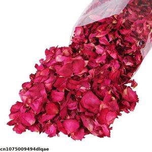 Flores decorativas 500g Pétalas de rosa em massa de alta qualidade Peony Usado para decoração de banhamento de banhamento vela fabricando sabonete de enchimento