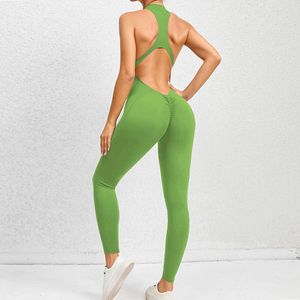 Lu Yoga Align Suit Hot Selling women Zipper Hollow Out Jumpsuit Fiess Yoga Workout Gym Sports Bodysuit Dance Wear LL Lemon Sports Gym