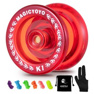 Yoyo Magicyoyo K1 + 전문 반응 형 요요 초보자와 어린이 5 yoyo 줄을 가진 내구성 플라스틱 요요 요요 장갑과 가방