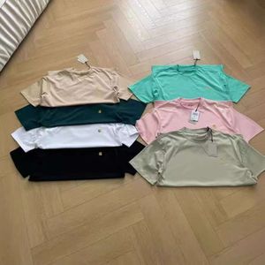 9bxk designer moda de manga curta camisetas ferramentas de ferramentas de carhartte lenço masculino de verão novo macaron ouro bordado