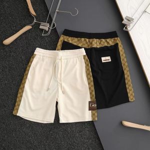 Mens Side classic old flowers short limited co -branded series three standards same model of men and women quality assurance beige black shorts logo embroidery