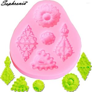 Moldes de cozimento Sophronia Flowers Gem Silicone Mold Diy Ferramenta de artesanato de molde para joias Brincos pendentes de colar jóias