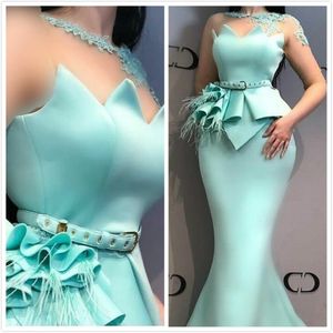 aso ebi arabic cheap sexy evening dresses sheer neck lace mermaid prom dresses satin formal party bridesmaid pageant gowns zj342 2634
