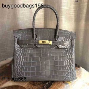 Designer Bag Birkinnss Handbags Crocodile Bag Cow Leather Womens Fashion Big Commuter Versatile Hand P2t5 Have Logo Jgps