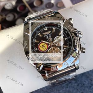 Breiting Watch Men's High Quality Bretiling Watch Machinery Luxury Watch med Sapphire Glass and Box Breightling Swiss Air Force Patrol 50 Anniversary Series 44B0