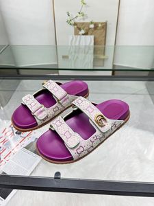 Sandały projektantów i kapcie platforma Slajd sandały damskie i męskie luksusowy moda płaskie kapcie letnie sandały plażowe 35-46