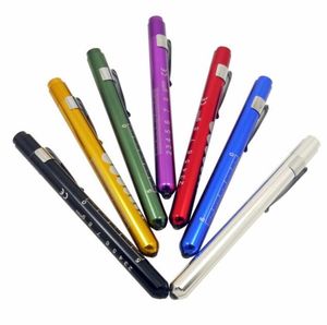 Lanterna médica portátil Doctor Tocha Pen Pen Tocha Luz Amarela Braça Branca LED Penlight Mini LED LED Emergency7052887