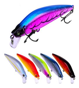 New Micro ABS Plastic Minnow Laser Fishing lure 6colors 8g 8cm Vivid Trout tuna Hard Bait7315109